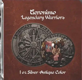 Legendary Warriors - Geronimo 1oz Antiqued Coloured Silver Coin