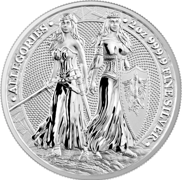 2022 Allegories: Polonia & Germania 1oz Silver Coin