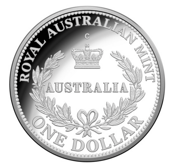 2016 Australias First Mints $1 Silver Proof C Mintmark Coin