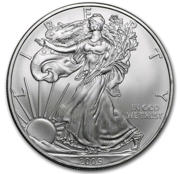 USA 2009 1oz Silver Eagle Dollar Coin