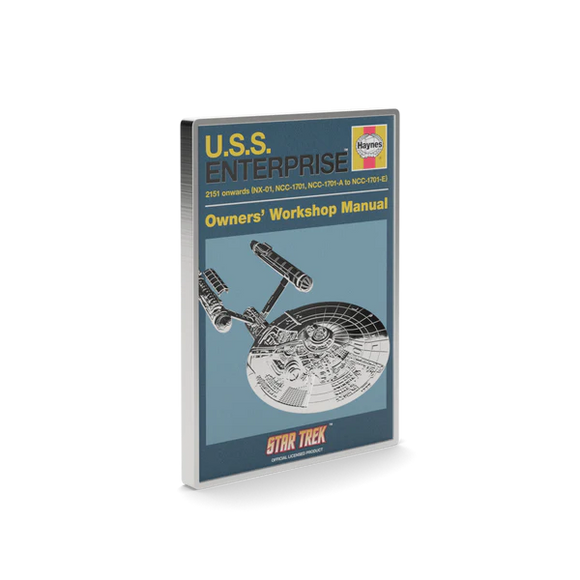 Star Trek - U.S.S. Enterprise NCC-01 Owner Manual 1oz Silver Coin