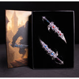 2025 Korea Blood & Frost Twinfang Blades - 2 x 1oz Silver Antique Coloured Medals