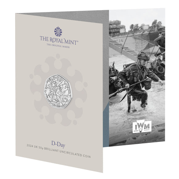 D-Day 2024 UK 50p BU Coin