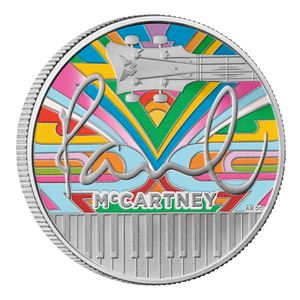 Paul McCartney 2024 UK 1oz Silver Proof Colour Coin