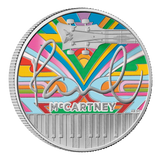 Paul McCartney 2024 UK 1oz Silver Proof Colour Coin