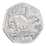 Stegosaurus 2024 UK 50p Brilliant Uncirculated Coin