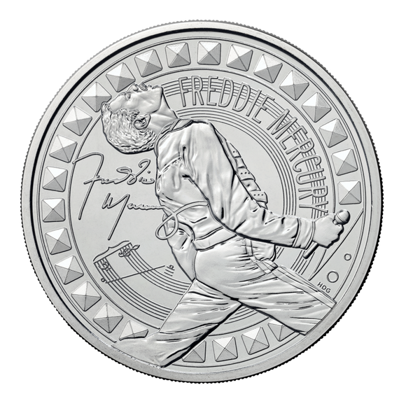 Freddie Mercury 2025 £5 Brilliant Uncirculated Coin