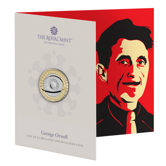 George Orwell 2025 UK £2 Brilliant Uncirculated Coin