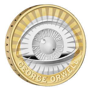 George Orwell 2025 UK £2 Silver Proof Coin