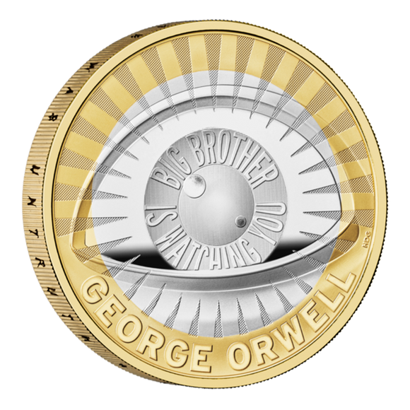 George Orwell 2025 UK £2 Silver Proof Coin