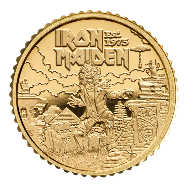Iron Maiden 2025 1/40oz Gold Proof Coin – Thompsons Coins