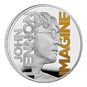 John Lennon 2025 UK 1oz Silver Proof Colour Coin