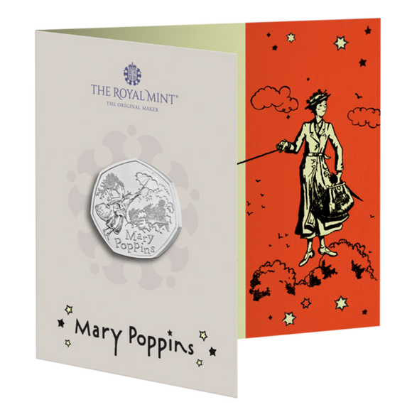 Mary Poppins 2025 50p Brilliant Uncirculated Coin