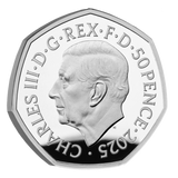 Mary Poppins 2025 UK 50p Silver Proof Colour Coin