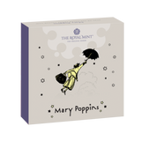 Mary Poppins 2025 UK 50p Silver Proof Colour Coin