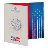 The Red Arrows 2025 UK 50p Brilliant Uncirculated Coin