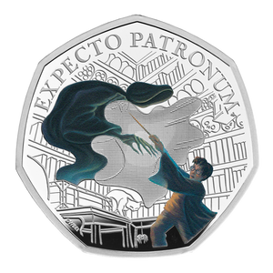 2025 UK 50p Harry Potter - The Patronus Silver Proof Colour Coin