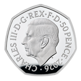 50 Years of Aardman 2026 UK 50p Silver Proof Colour Coin