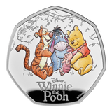 100 Years of Winnie the Pooh - Friendship 2026 UK 50p Silver Proof Colour Coin