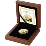 2023 Germania Mint Beech Leaf 2023 100 Mark 1oz Gold Proof Round in Wooden Box