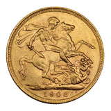 Gold Sovereign 8-Coin Type Set aUNC-ChUNC