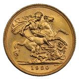 Gold Sovereign 8-Coin Type Set aUNC-ChUNC