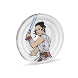 Star Wars Medallion - Rey & Kylo Ren 1oz Silver
