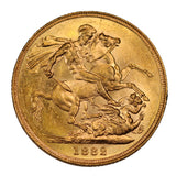 Gold Sovereign 8-Coin Type Set aUNC-ChUNC