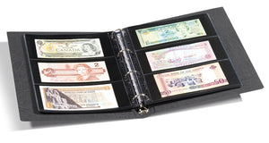 Black Vario Banknote Album includes 10 Pockets