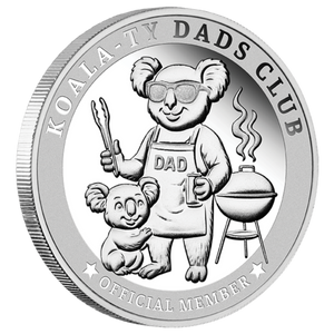 Koala-Ty Dads Club 1/4oz Silver Official Member Medallion