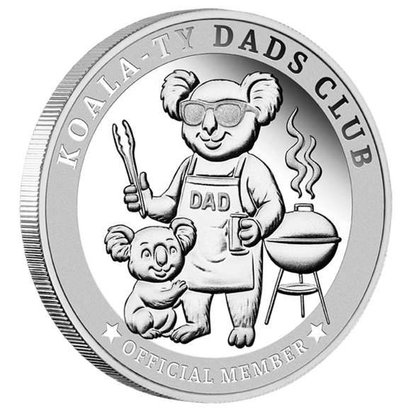Koala-Ty Dads Club 1/4oz Silver Official Member Medallion