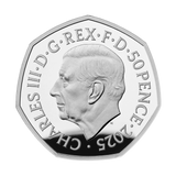 Monopoly 2025 UK 50p Silver Proof Colour Coin