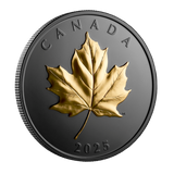 2025 Canada $20 Fine Silver Coin - Gilded Elegant Maple