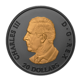 2025 Canada $20 Fine Silver Coin - Gilded Elegant Maple