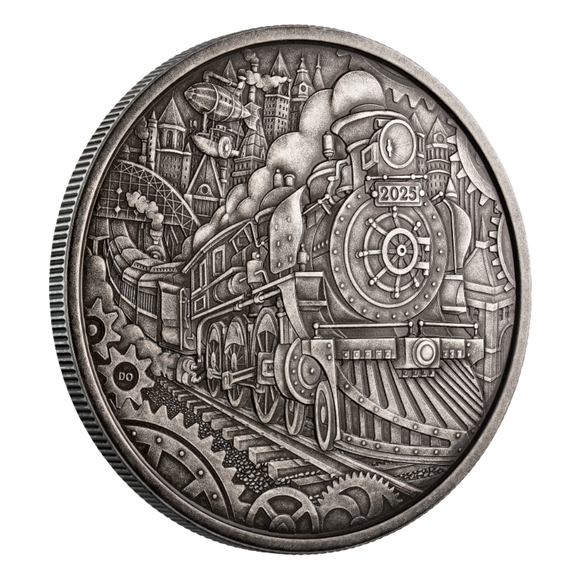 2025 Canada $50 Fine Silver Coin - A Whimsical Tale - Steam Locomotive