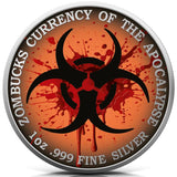 2027 Zombucks Kangaruin Undead Edition 1 oz Silver Coloured Coin
