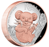 2026 Australian Koala 5oz Silver Pink Gild High Relief Coin