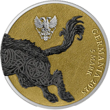 Germania Mint 2025 Germania Beasts: Gullinbursti Geminus 2 X 1oz .9999 Silver Gold and Black Edition