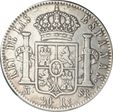 Spain 1822 Ferdinand VII 20 Reales aVF