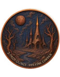 Alien Ultra High Relief 2oz Copper Medal