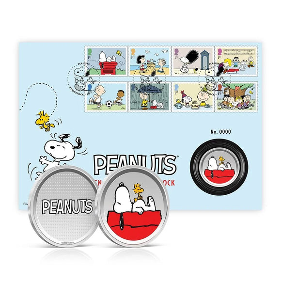 2025 Royal Mint Peanuts Medal Cover