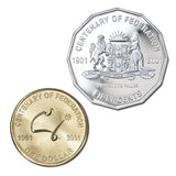 2001 Centenary of Federation 20 Coin Set in Folder