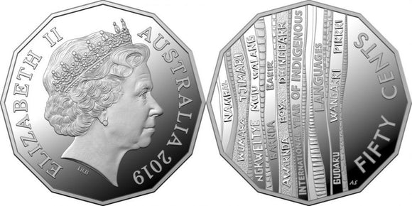 2019 50c International Year of Indigenous Languages Silver Proof Coin