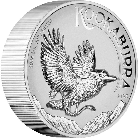 Australian Kookaburra 2024 5oz Silver Proof High Relief Incused Coin