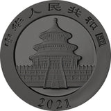 2021 China Panda Golden Holo 30 Gram Silver Coin