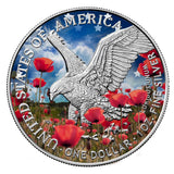 2026 1oz Silver Eagle – Memorial Day Limited Edition Coloured Coin