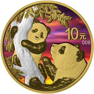 2021 China Panda Sunset 30 Gram Silver Coin