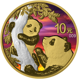 2021 China Panda Sunset 30 Gram Silver Coin