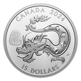 Canada 2024 Lunar Year of the Dragon 1 oz Silver Proof Coin