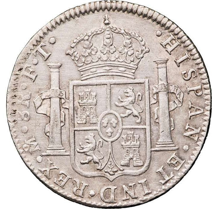 1801 Mexico 8 Reales Pillar Dollar VF (Cleaned) – Thompsons Coins